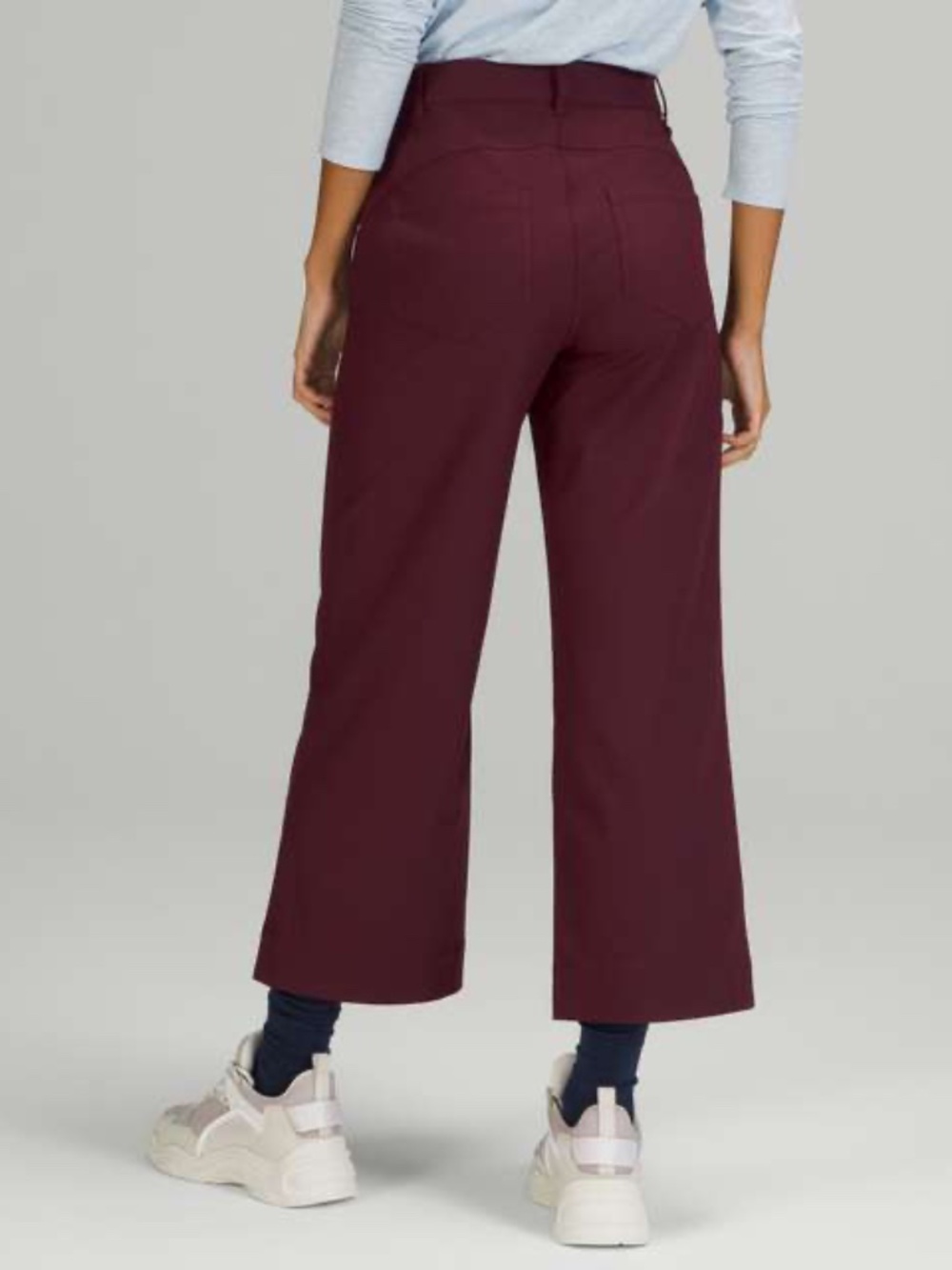Lululemon City Sleek 5 Pocket Wide Leg Pant Cassis Size 28 - Picture 2 of 11